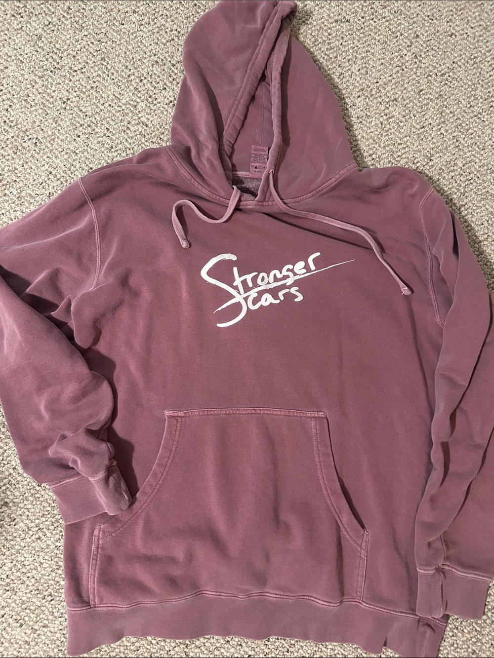 Women’s size large Hoodie - Mauve Pink Graphic Pullover